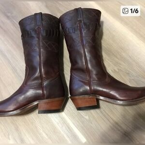 Boulet Ladies Western Style Cowboy Boots Size 7.5